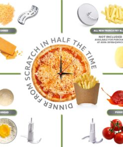 Braun FP3020 12 Cup Food Processor Ultra Quiet Powerful motor, includes 7 Attachment Blades + Chopper and Citrus Juicer , Made in Europe with German Engineering, White 25 71a14FMEyhL