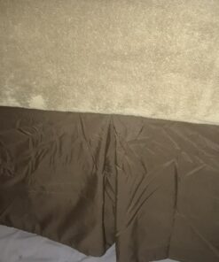 Nestl Dark Brown Bed Skirt Queen Size - Queen Bed Skirt 14 Inch Drop - Brushed Microfiber Bed Skirts - Hotel Quality Pleated Bed Skirt - Shrinkage & Fade Resistant 25 71a1ctnfmL