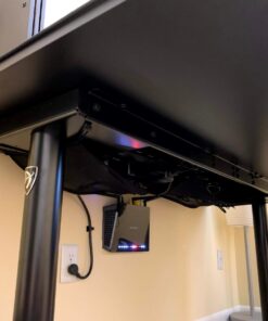 Electriduct Large J Channel Cable Raceway Self Adhesive Desk Cord Organizer and Wire Manager for Computer, Gaming and Entertainment Centers - Black - 48" (4 Feet) Large 48" Raceway 1 54 71a1d1xiqL