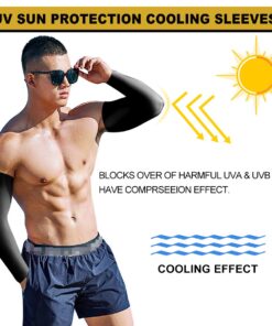 ZZKKO Dragon American Flag Cooling Arm Sleeves Cover Uv Sun Protection for Men Women Green 11 71a1eKdE3EL