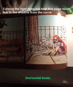 Glocusent USB Rechargeable Book Light for Reading in Bed, Portable Clip-on LED Reading Light, 3 Amber Colors & 5 Brightness Dimmable, Compact & Long Lasting, Perfect for Book Lovers, Kids Blue 68 71a2KHDYPKL