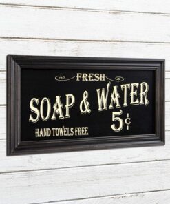 Vintage Bath Advertising Wall Art | Americana Collection | Bathroom Laundry Room Decor | 7 1/2 x 14 Inch 25 71a2rqVoa1L