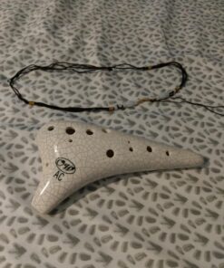 OcarinaWind® 12 Hole White Ocarina Exquisite Craft of Ice-crack Alto C Version Music Instrument Gift Idea 40 71a35Qhhp5L
