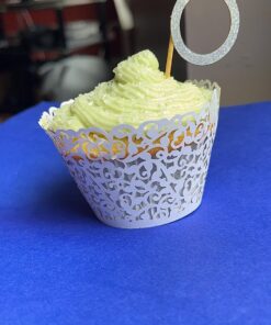 GOLF 100Pcs Cupcake Wrappers Artistic Bake Cake Paper Filigree Little Vine Lace Laser Cut Liner Baking Cup Wraps Muffin CaseTrays for Wedding Party Birthday Decoration (White) White 28 71a3613dl2L