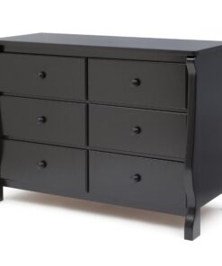 Delta Children Universal 6 Drawer Dresser with Interlocking Drawers - Greenguard Gold Certified, Black 6 Drawer w Interlocking 7 71a3DF9AXUL