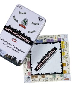 Anti-Monopoly Game Tin Travel by University Games |The Real Estate Trading Game for the 21st Century | Fun, Challenging Game in Travel Tin | For Ages 8 Years and Up 7 71a3pT2qJuL