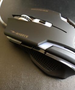 Magece G1 Professional Ergonomic Opticcal USB Wired Computer Gaming Mouse, 4 DPI Adjustment Levels, 6 Button, Breathing Light for PC Mac in Black 25 71a4IE1EvDL