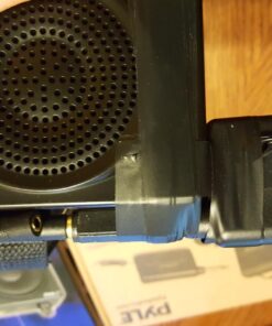 PYLE-PRO Portable PA Speaker Voice Amplifier - Built-in Rechargeable Battery w/ Headset Microphone Hands-free Waist-Band Strap & Aux 3.5mm Jack for External Audio Stream Devices - Pyle PWMA50B , Black 33 71a4Nym lAL