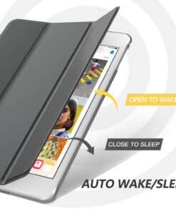 MoKo Case Fit New iPad Mini 5 2019/Mini 4 2015 (5th/4th Generation 7.9 inch), Slim Lightweight Smart Shell Stand Cover with Translucent Frosted Back Protector, with Auto Wake/Sleep,Space Gray Space Gray 29 71a4drKPZL
