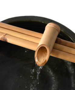 Alternative view of Bamboo Accents Water Fountain & Pump Kit – 18 inch, 3 Arm Style Split-Resistant All Natural Bamboo – DIY Indoor/Outdoor Zen Garden - Fits 15-30 inch Bowl (not Included)