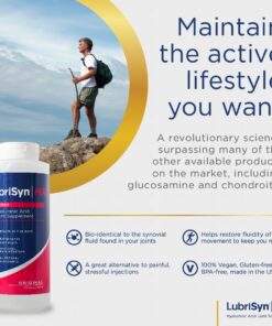 LubriSynHA Human Joint Supplement, Original 3 x 11.5oz – All-Natural, High-Molecular Weight Hyaluronic Acid HA - Joint Support for Women & Men – Promotes Healthy Joint Function, Made in USA, Vegan 8 71a6SkuLI7L