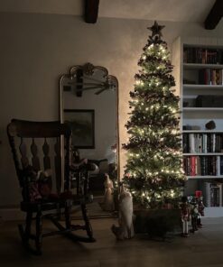 National Tree Company Artificial Slim Christmas Tree, Green, Kingswood Fir, Includes Stand, 7.5 Feet Kingswood Fir Slim-7.5 ft 44 71a6lfKzxJL