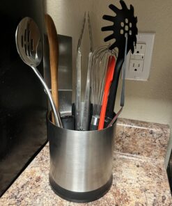 OXO Good Grips Stainless Steel Rotating Utensil Holder Solid 19 71a73mpqu L