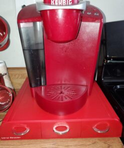 Mind Reader Single Serve Coffee Organizer with 3 Drawers Pod, 12.25" L x 13.5" W x 2.5" H, 36 Capacity, Red 49 71a7sYTyPUL
