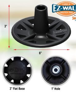 EZ-Walk/SandPad LandPad All Terrain Stabilizer Cane Tips (Single Pack) Single Pack w/Tape Adapter (Canes Only) 13 71a8OaSMvcL