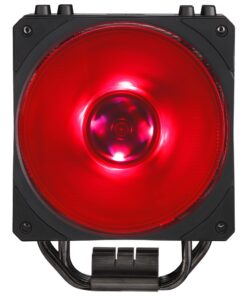 Cooler Master Hyper 212 RGB Black Edition CPU Air Cooler, SF120R RGB Fan, 4 CD 2.0 Heatpipes, Anodized Gun-Metal Black, Brushed Nickel Fins, RGB Lighting for AMD Ryzen/Intel LGA1151 52 71a9TWtDlL