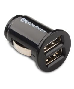 Alternative view of Cable Matters 2-Pack 10W 2A Flush Mount Mini Dual USB Car Charger with Smart Charging Chipset for iPhone 15, 15 Pro, Samsung Galaxy S23, S23 Ultra, Google Pixel 7a, Pixel 7 Pro, and More