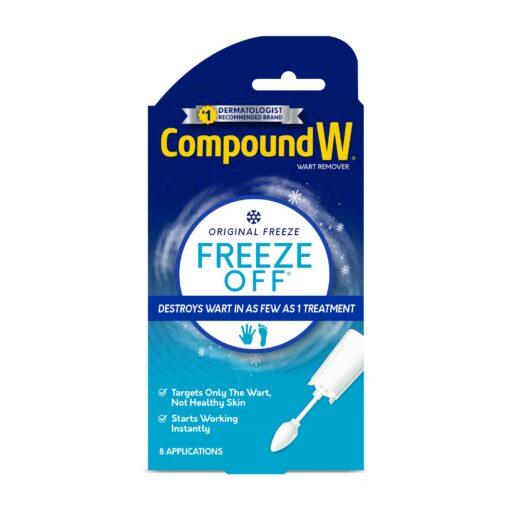 Compound W Freeze Off Remover, 8 Applications, White, 1 Count Unflavored 1 Count (Pack of 1)