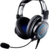 Audio-Technica ATH-G1 Premium Gaming Headset for PS5&Xbox Series X, Laptops, and PCs, with 3.5 mm Wired Connection, Detachable Mic, Black