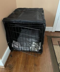 MidWest Homes for Pets Dog Crate Cover, Privacy Dog Crate Cover Fits MidWest Dog Crates, Machine Wash & Dry 24-Inch Black 39 71aAIPzSe4L
