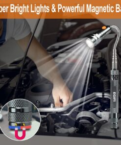 Alternative view of Gifts for Men LED Magnetic Pickup Tools, Telescoping Magnetic Flashlight Pick Up Stick Cool Gadget, Unique Birthday Gifts for Dad, Husband, Boyfriend, Him, Gray 1 PCS(GRAY)