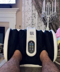 Cloud Massage Shiatsu Foot Massager for Circulation and Pain Relief - Machine for Relaxation, Plantar Fasciitis Relief, Neuropathy, Heat Therapy - FSA/HSA Eligible (White - with Remote) White - With Remote 38 71aBhEy06CL