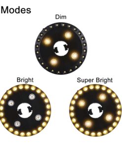 OYOCO Warm White Patio Umbrella Light 3 Brightness Modes Cordless 28 LED Lights at 200 lumens 4 x AA Battery Operated,Umbrella Pole Light for Patio Umbrellas,Camping Tents 32 71aCkeq9uNL