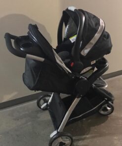Graco FastAction Fold Sport Travel System | Includes the FastAction Fold Sport 3-Wheel Stroller and SnugRide 35 Infant Car Seat, Gotham 14 71aCvinp6L