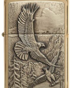 Alternative view of Zippo Eagle Lighters Brushed Brass