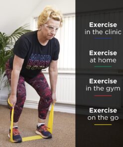 THERABAND Resistance Band 25 Yard Roll, Thin Yellow Non-Latex Professional Elastic Bands For Upper & Lower Body Exercise Workouts, Physical Therapy, Pilates, & Rehab, Dispenser Box, Beginner Level 2 Yellow - Thin 8 71aDfjgcML