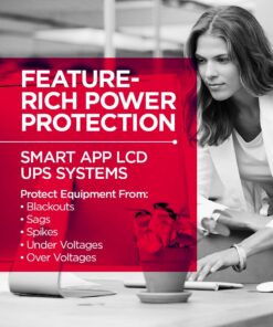 CyberPower OR700LCDRM1U Smart App LCD UPS, 700VA/400W, 6 Outlets, AVR, 1U Rackmount 22 71aEuz1GF5L