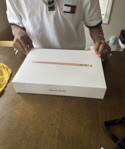 Apple 2020 MacBook Air Laptop M1 Chip, 13” Retina Display, 8GB RAM, 256GB SSD Storage, Backlit Keyboard, FaceTime HD Camera, Touch ID. Works with iPhone/iPad; Gold Without AppleCare+ 56 71aF1zh2V1L