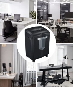 Bonsaii Paper Shredder, 18-Sheet 60-Minutes Paper Shredder for Office Heavy Duty Cross-Cut Shredder with 6 Gallon Pullout Basket & 4 Casters (C149-C) 1 8 Sheet Cross Cut 27 71aFhRM3nL