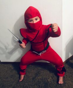 Boys Red Stealth Ninja Costume Small (6-8) 22 71aFk35rR6L