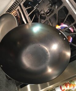 JOYCE CHEN Professional Series 14-Inch Carbon Steel Wok with Phenolic Handles 14 - inch Flat Bottom Wok 37 71aGGULQMpL