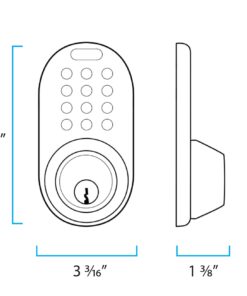 MiLocks TFK-02P Digital Deadbolt Door Lock and Passage Knob Combo with Keyless Entry via Keypad Code for Exterior Doors, Polished Brass 11 71aGWkxsuL 2
