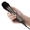 Singing Machine Wired Microphone for Karaoke, (Black) - Unidirectional Dynamic Vocal Microphone - Plug-In Microphone for Karaoke Machine, AMP, & Speaker - Mic for Singing, Public Speaking, & Parties 1 Black