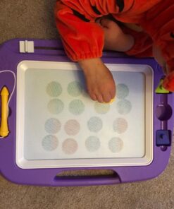 SGILE Magnetic Drawing Board Toy for Kids, Large Doodle Board Writing Painting Sketch Pad, Purple 16*13 in 38 71aHBgIdYDL