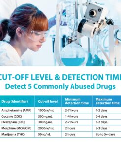 5 Pack Areta 5 Panel Instant Drug Test Kits Cups - Testing Marijuana (THC), COC, OPI 2000, AMP, BZO - Urine Drug Screen - #ACDOA-754 5 Count (Pack of 1) 13 71aHEEv8eBL