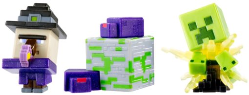 Minecraft Mini Figure (3 Pack) - Potion Witch, Exploding Creeper, Endermites