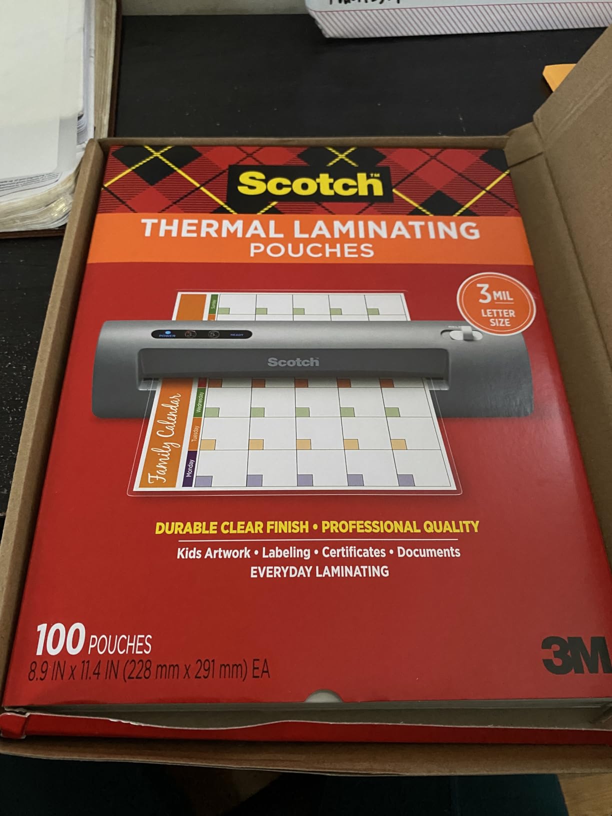 Scotch Thermal Laminating Pouches, Laminate Homemade Ornaments, Christmas Banners and Gift Tags, For Use With Thermal Laminators, 8.9 x 11.4 Inches, Letter Size Sheets, 100-Pack 14 Scotch Thermal Laminating Pouches, Laminate Homemade Ornaments, Christmas Banners and Gift Tags, For Use With Thermal Laminators, 8.9 x 11.4 Inches, Letter Size Sheets, 100-Pack - Image 14