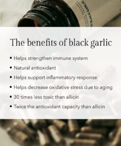 Aged Black Garlic Capsules - Garlic Pills - Less Odor - 60 Capsules - Allium Sativum Supplement - More Effective Than Allicin 18 71aI9oJAGL