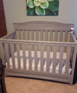 Delta Children Emery 4-in-1 Convertible Baby Crib - Greenguard Gold Certified, Grey 4-in-1 Crib 45 71aIIzwCK7L