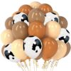 Cowboy Balloons 12 Inch Brown Blush Cow Print Balloon for Western Baby Shower Cowboy Highland Theme Birthday Party Decorations 55 Pack 11 71aIjPiqauL