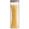 KKC HOME ACCENTS Tall Borosilicate Glass Spaghetti Storage Jar,Pasta Canister,Noodle Holder,Sealed Container with Wooden Lid,63 Fluid Ounces 63floz 13 71aJ9ZeHl4L
