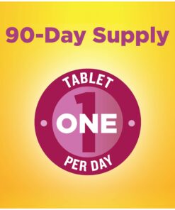 Nature Made Prenatal Multi, 90 Tablets, Folic Acid + 17 Prenatal Vitamins & Minerals to Support Baby Development and Mom, Vitamin D3, Calcium, Iron, Iodine, Vitamin C, and More (Pack of 3) 90 Count (Pack of 3) 14 71aJvcDUxgL