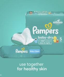 Pampers Baby Dry Diapers - Size 1, 120 Count, Absorbent Disposable Diapers 22 71aKHWT5Q4L