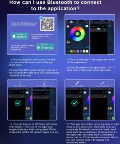 Daymeet LED Lights for TV, 9.8FT TV Led Backlight Lights ICRGB Led TV Lights for 32-60inch TV USB Led Strip Lights for TV Led Lights Behind Sync with Music Bluetooth APP Control Led Lights for Bedroom Dreamcolor 9.8ft for 32"-60" TV 26 71aLDRwPa L