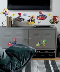 Roommates 771Scs Nintendo Mario Kart Peel And Stick Wall Decals, 34 Count 7 71aLK2NVK6S
