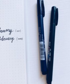 Tombow 62038 Fudenosuke Brush Pen, 2-Pack. Soft and Hard Tip Fudenosuke Brush Pens for Calligraphy and Art Drawings 2 Count (Pack of 1) Black 31 71aLxZTIw8L